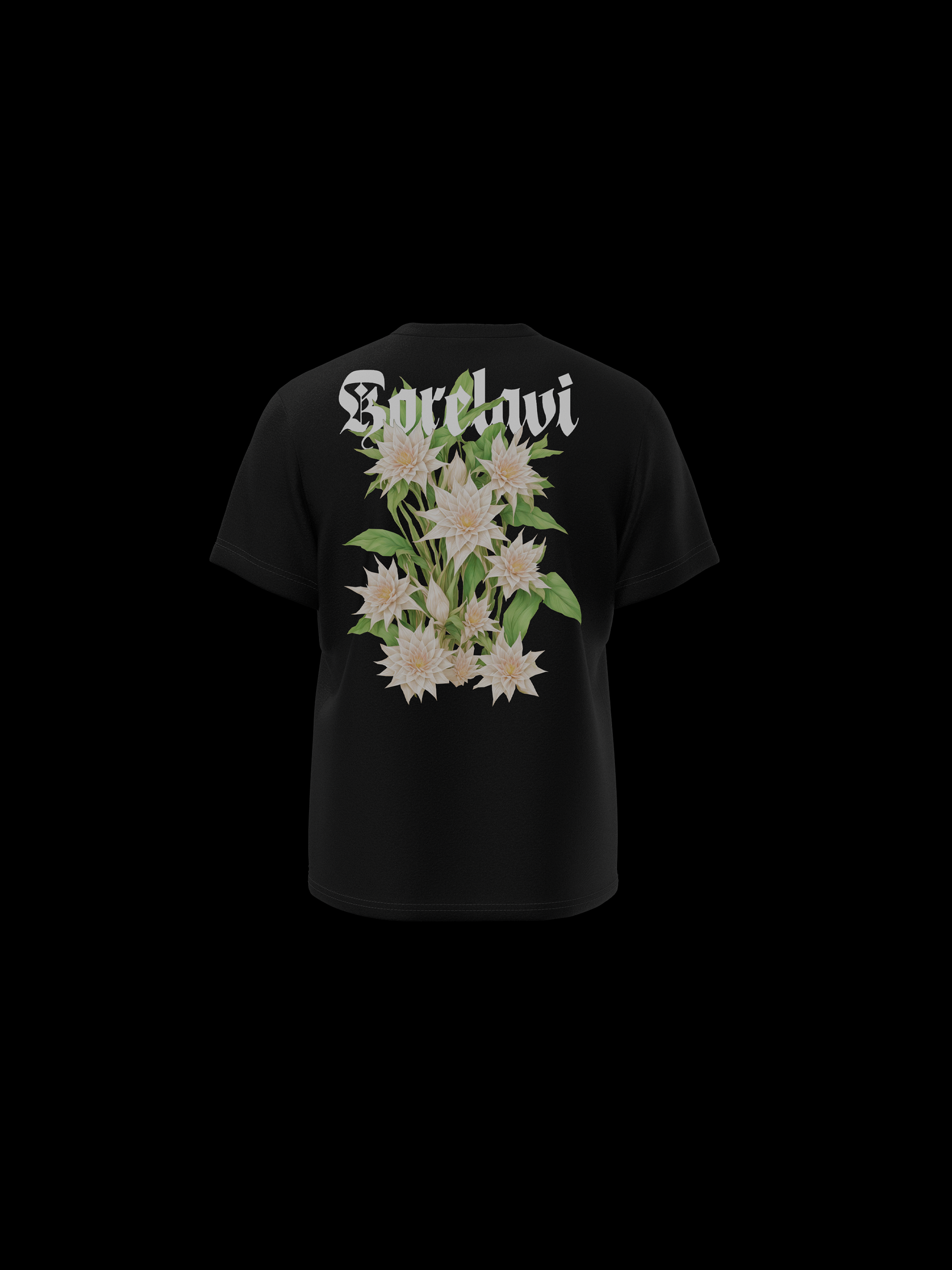 Blooming Epiphyllum Printed white T-Shirt